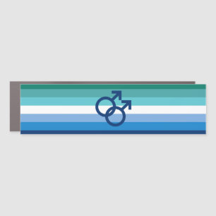 Gay Male Pride Car Magnet