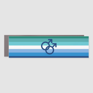 Gay Male Pride Car Magnet