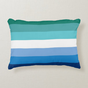 Gay Male Pride Flag Accent Pillow