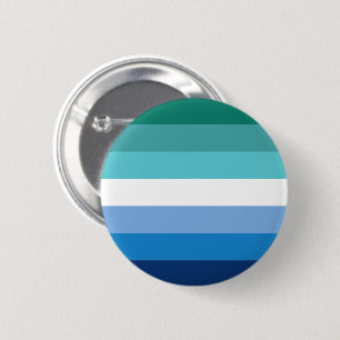 Gay Male Pride Flag (Azure) Button
