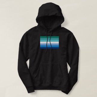 Gay Male Pride Flag (Azure) Hoodie