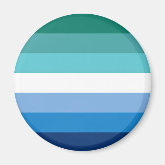 Gay Male Pride Flag (Azure) Magnet