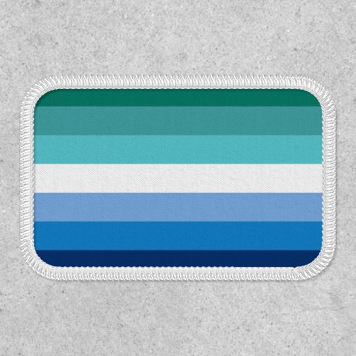 Gay Male Pride Flag Azure Patch