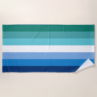 Gay Male Pride Flag Beach Towel