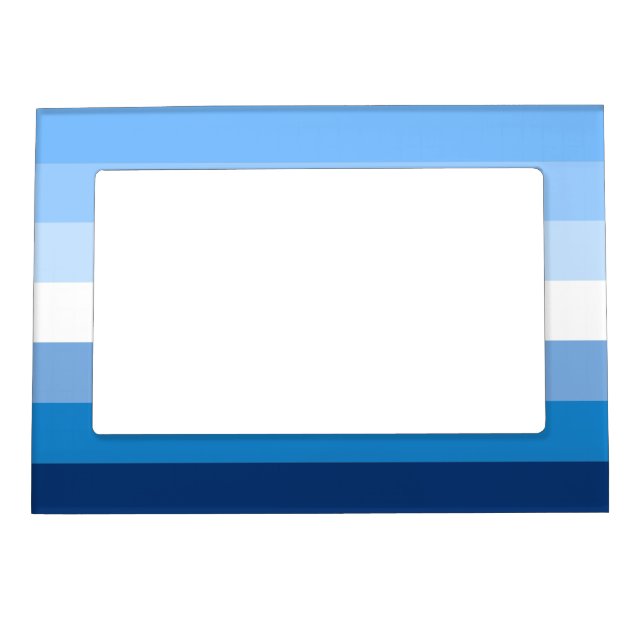 Gay Male Pride Flag (Blue) Magnetic Frame (Front)