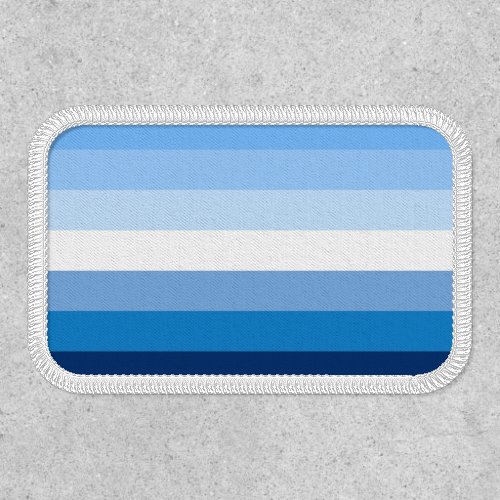 Gay Male Pride Flag Blue Patch