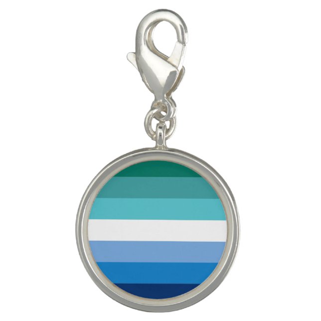 Gay Male Pride Flag Charm (Front)