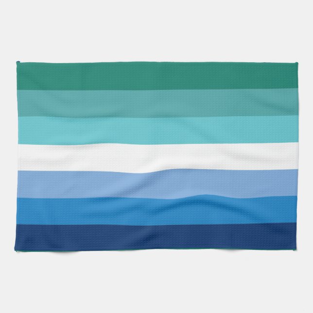 Gay Male Pride Flag Kitchen Towel (Horizontal)