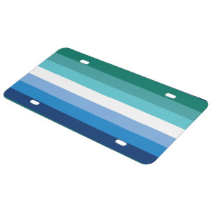Gay Male Pride Flag License Plate
