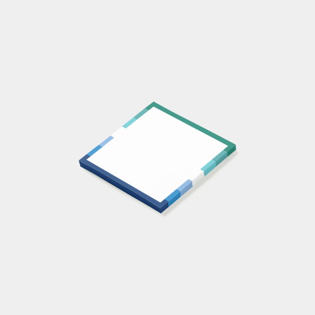 Gay Male Pride Flag Post-it Notes (Angled)