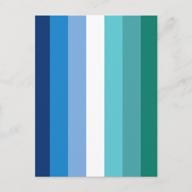 Gay Male Pride Flag Postcard (Front)
