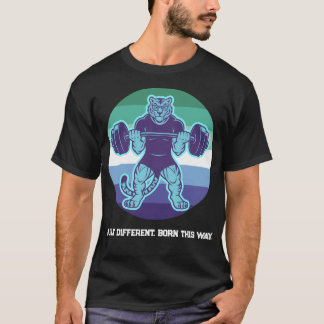 Gay Male Pride Tiger Lifter Gym Shirt Born This Wa