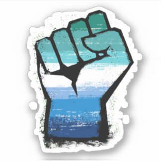 Gay Male Protest Fist Sticker