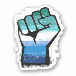 Gay Male Protest Fist Sticker