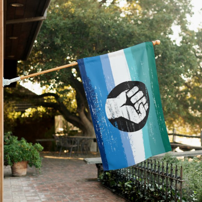 Gay Male Protest Flag (In SItu)