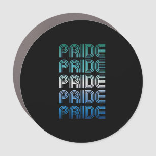 Gay Male Retro Pride Pride Car Magnet