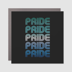 Gay Male Retro Pride Pride Car Magnet