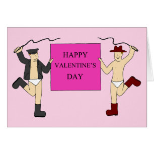 Gay Male Valentine Cartoon Humor Cards