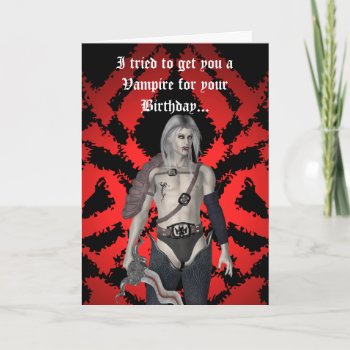Gay Male Vampire Card by TheHopefulRomantic at Zazzle