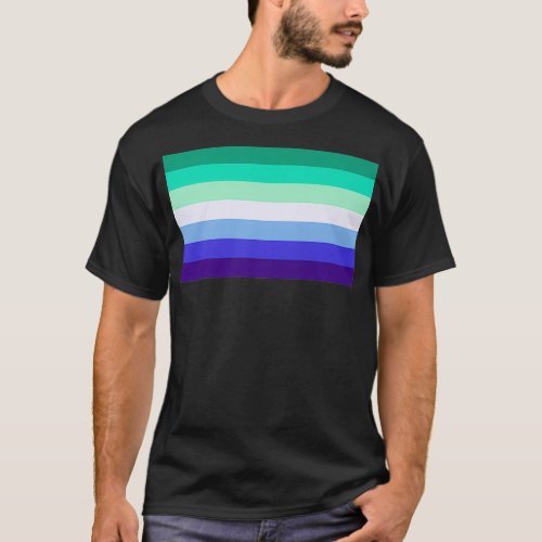 Gay Man Pride Flag MLM Men LGBTQ Premium  T_Shirt