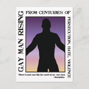 Gay Man Rising Postcard