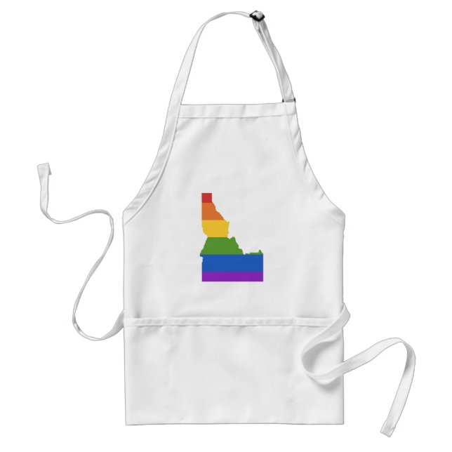Gay Map of USA | State of Idaho Adult Apron (Front)