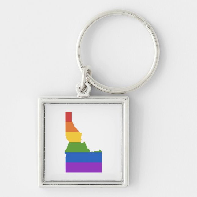Gay Map of USA | State of Idaho Keychain (Front)