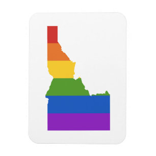 Gay Map of USA State of Idaho Magnet