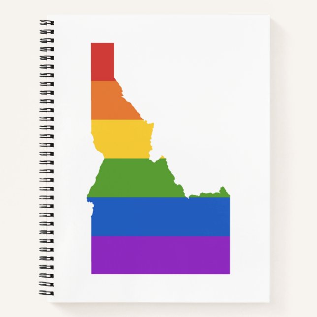 Gay Map of USA | State of Idaho Notebook (Front)