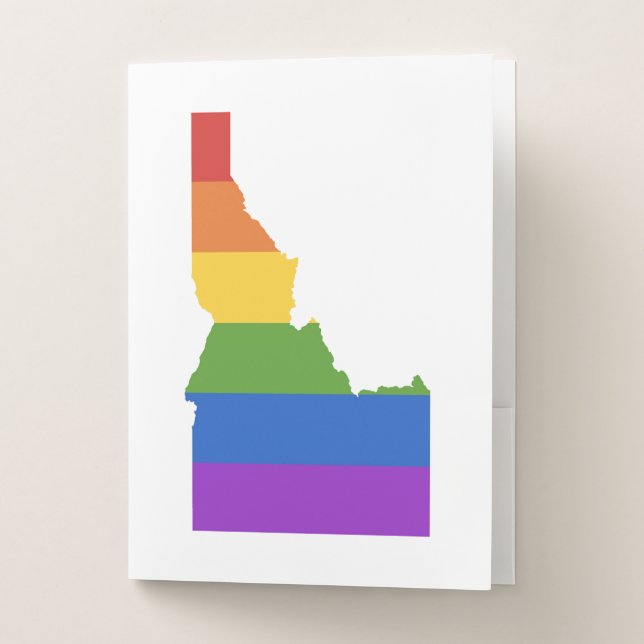 Gay Map of USA | State of Idaho Pocket Folder (Front)