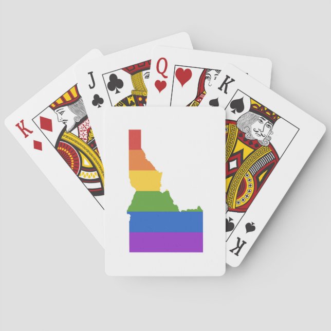 Gay Map of USA | State of Idaho Poker Cards (Back)