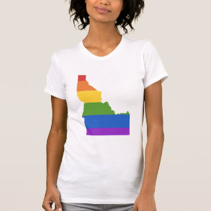 Gay Map of USA   State of Idaho T-Shirt