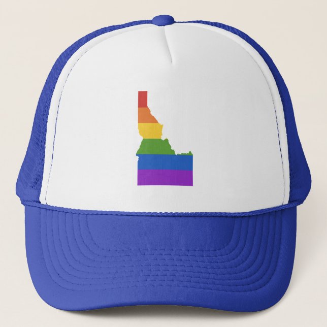 Gay Map of USA | State of Idaho Trucker Hat (Front)