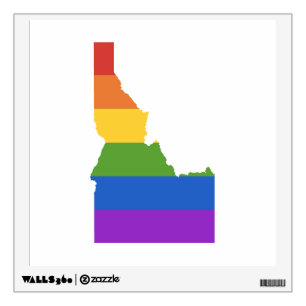 Gay Map of USA State of Idaho Wall Decal