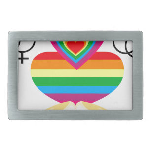 gay marriage belt buckle