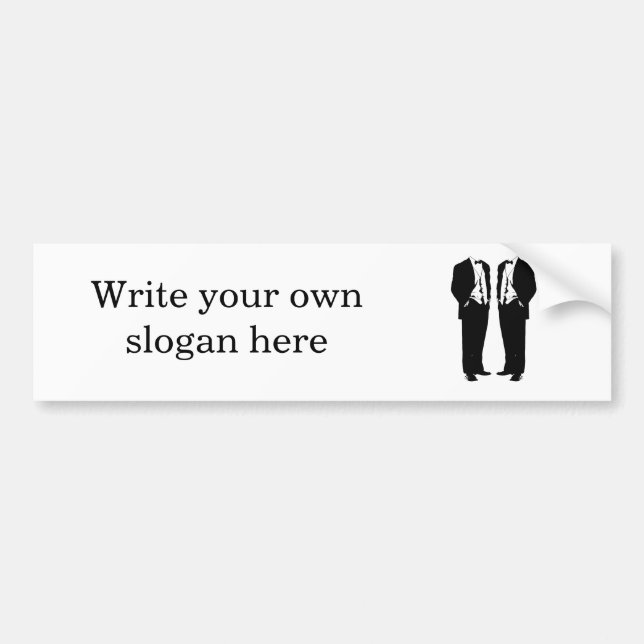 Gay Marriage Bumper Sticker (Front)