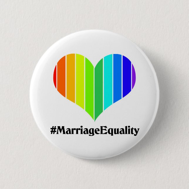 Gay Marriage Equality Button (Front)