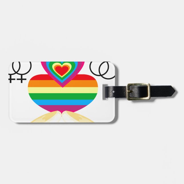 gay marriage luggage tag (Front Horizontal)