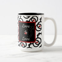 Gay Marriage Personalized Love Is Love Coffee Mug