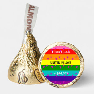 Gay Marriage Rainbow Flag Original 8 Stripes LGBTQ Hershey®'s Kisses®