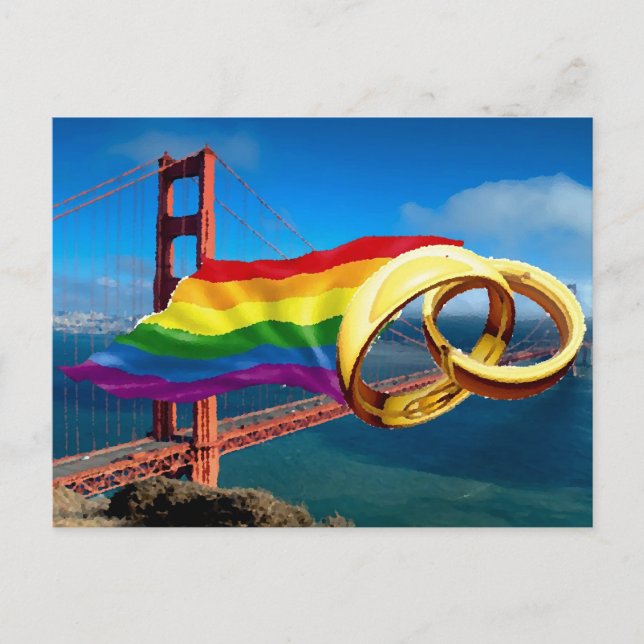 Gay Marriage San Francisco Postcard (Front)