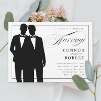 Gay Marriage Two Grooms Wedding