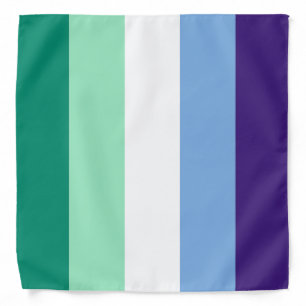Gay Men 5 Stripe Pride Flag Bandana