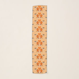 Gay Men Christmas Gingerbread Couple Scarf