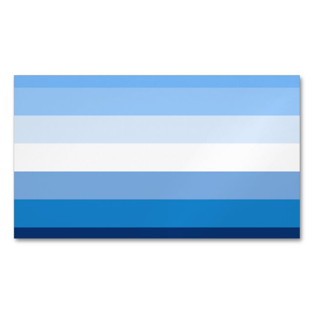 gay men flag business card magnet (Front)