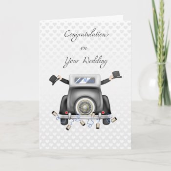 Gay Men  Just Married Congratulations Card by StarStock at Zazzle
