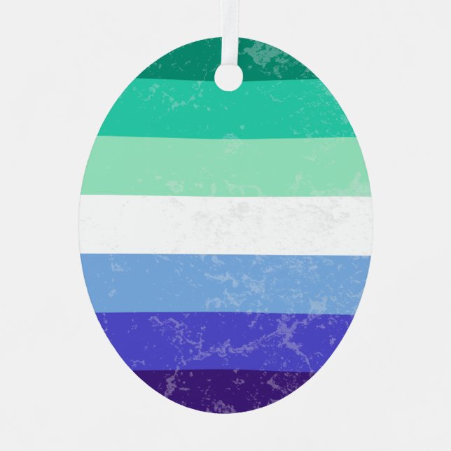 Gay Men Metal Ornament (Front)