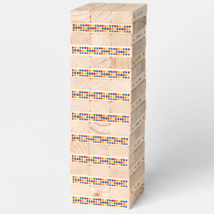 Gay Men Rainbow Christmas Tree and Presents Custom Topple Tower