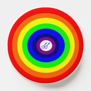 Gay Men Round Rainbow PopSocket