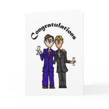 Gay Men Wedding Card Customize It!